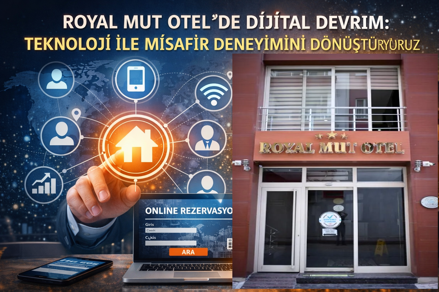 ROYAL MUT OTEL'DE DİJİTAL DEVRİM: TEKNOLOJİ İLE MİSAFİR DENEYİMİNİ DÖNÜŞTÜRÜYORUZ